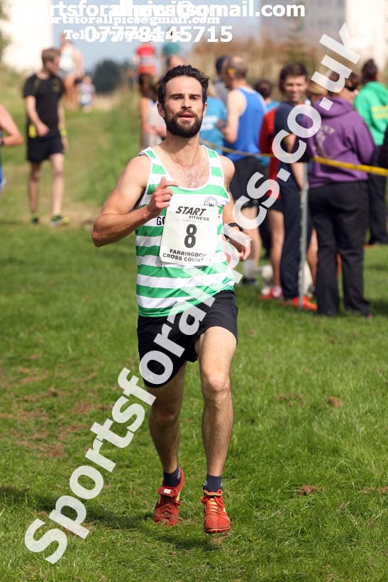 Senior mens relay, Sunderland Harriers Cross Country, Farrington, Sunderland. Photo: David T. Hewitson/Sports for All Pics